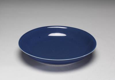 图片[3]-Dish with coblat blue glaze, Ming dynasty, Jiajing reign (1522-1566)-China Archive